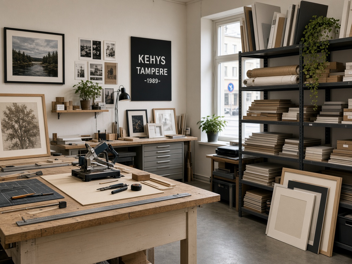 About the Framing shop studio at Studio Voyagebrook