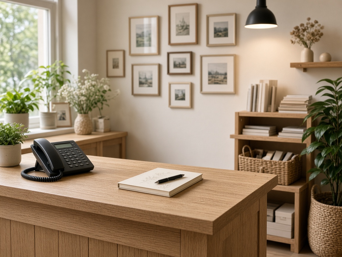Contact desk at Studio Voyagebrook in Tampere